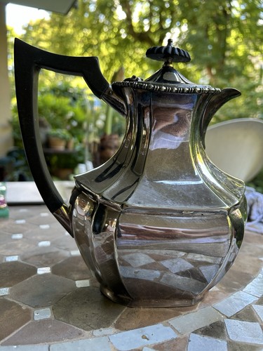 Kaffeekanne antik versilbert - antik,