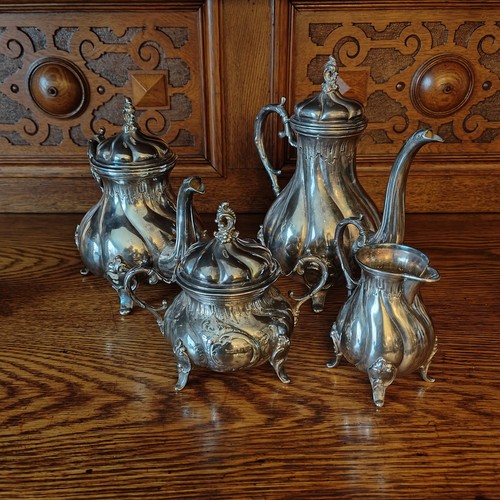 Antikes vier teiliges kaffee - vier­teiliges, kaffee-