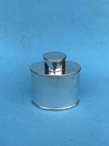 Alte versilberte teedose - ,