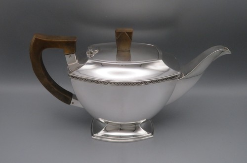 Art deco teekanne versilbert - deco,