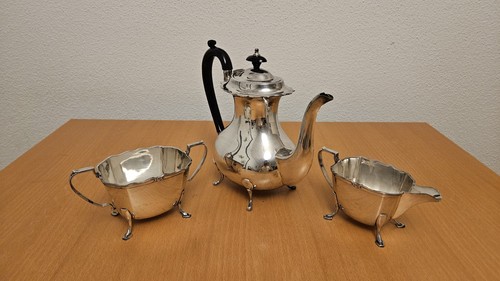 Versilbertes kaffeeservice - versilbertes,